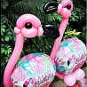 Шарик 45см H.Birthday Фламинго розовый