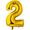 Цифры и числа Шар цифра "2", 66см Gold 1207-3669