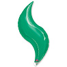 Зеленая Шарик 45см зигзаг металлик Green 1204-0403