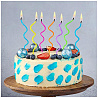 Свечи для торта Спираль Неон 13см 12шт