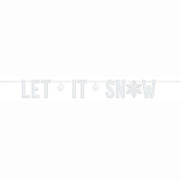 Снежинка Гирлянда фетровая Let It Snow 1505-1958