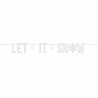 Снежинка Гирлянда фетровая Let It Snow 1505-1958