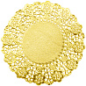  Салфетки ажур Круг золото 11 см, 24 шт 1502-1682