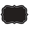 Черная Наклейка Black&White 25шт 1507-1490