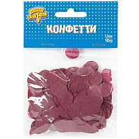 Красная Конфетти Круги тишью Бордовые 10 гр 1501-5421
