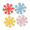  Фигура мягкая Снежинка ассорти, 7см 10шт 1501-4555