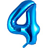 Цифры и числа Шар цифра "4", 101см Blue 1207-2969