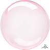 Розовая Шар BUBBLE 45см Кристалл Dark Pink 1204-0930