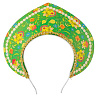 Цветы Любимым Кокошник-Ободок Узор зеленый 1501-6479
