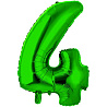 Цифры и числа Шар цифра "4", 66см Green 1207-4882