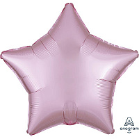Розовая Шарик ЗВЕЗДА 45см Сатиновый цвет Pink 1204-0901
