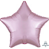 Розовая Шарик ЗВЕЗДА 45см Сатиновый цвет Pink 1204-0901