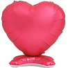 Валентинов День Шар напольный Сердце Сатин Красное 165см 1208-0904