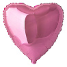 Розовая Шарик Сердце 45см Pink 1204-0539