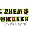 Черепашки-Ниндзя Гирлянда-буквы С ДР Черепашки-Ниндзя 1505-0598