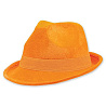  Шляпа-федора велюр Оранжевая 1501-2193