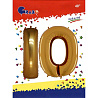 Шар БУКВА "Ю", 101см Gold