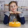 Свеча -цифра "6" Золотая, 8 см