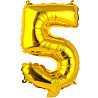 Цифры и числа Шар цифра "5", 36см Gold 1206-0914