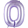 Цифры и числа Шар цифра "0", 102см Сатин Lilac 1207-5741