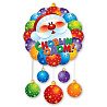Новый год Подвеска С НГ Елочные игрушки 45х90см 1407-0120
