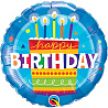  Шарик 45см H.Birthday Торт со свечками 1202-2115