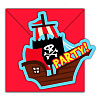 Пираты Приглашения Путешествие пирата, 6 шт 1403-0163