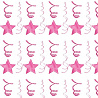 Спирали розовые Звезда Bright Pink 30 шт