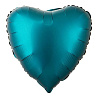 Зеленая Шар Сердце 45см Сатин Emerald Green 1204-1368