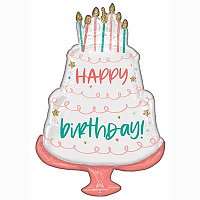 Элегантная Вечеринка Шар фигура Happy Birthday Торт пастель 1207-4298