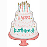 Элегантная Вечеринка Шар фигура Happy Birthday Торт пастель 1207-4298