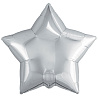 Серебряная Шар Звезда 76см Металлик Silver 1204-1108