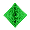 Зеленая Фигура бумажная Ромб светло-зеленый 30см 1410-0712