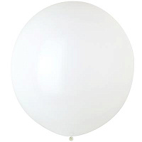 Белая Шарик 45см цвет 01 Пастель White 1102-0382