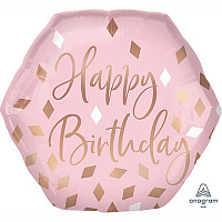 Конфетти Party Розовый Шар фигура H. Birthday Пудровая нежность 1207-4197
