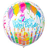 День рождения Шары Шар BUBBLE СФЕРА 45см HB Шары и свечи 1202-3306
