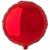  Шарик 9" круг металлик Red 1204-0167