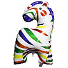 Радужная Шар фигура Зебра разноцветная 1207-4967