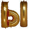  Шар-фигура буква Ы 40" Gold 1207-1739