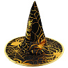  Шляпа ведьмы черная с золотой паутиной 1501-5295