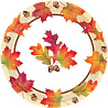 1 Сентября - День Знаний Тарелки большие Осенние листья, 8 штук 1502-2604