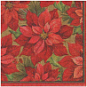  Салфетки Рождественский цветок, 25 см 1502-3097