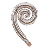 Серебряная Шар СПИРАЛЬ 43см Silver 1204-0925