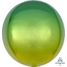  Шар 3D СФЕРА 16" Омбре Желто-зеленая 1209-0269