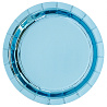 Голубая Тарелки блестящие голубые, 17см 1502-4880