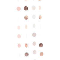 Конфетти Party Розовый Гирлянда Круги RoseGold/Blush 210cм, 6шт 1505-1733