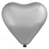 Серебряная Шары Сердце Платина 30см Platinum 1105-0371