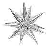 Серебряная Шар 3D ЗВЕЗДА Составная Silver 127см 1209-0544