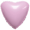 Розовая Шар Сердце 45см Сатин Pink Flamingo 1204-1235