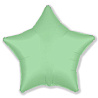 Зеленая Шар Звезда 45см Сатин Pale Green 1204-0827